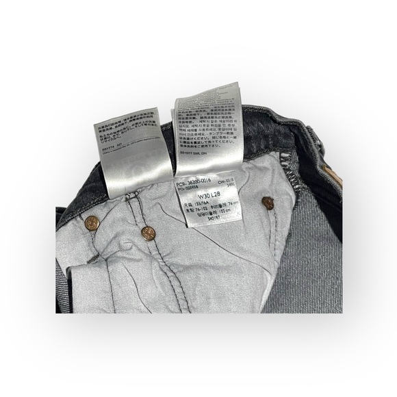 Levi’s x Free People ✪ 501 Crystal Crop Stretch Jeans ✪ Black Wash ✪ 30 Y2K Vibe - Picture 10 of 16